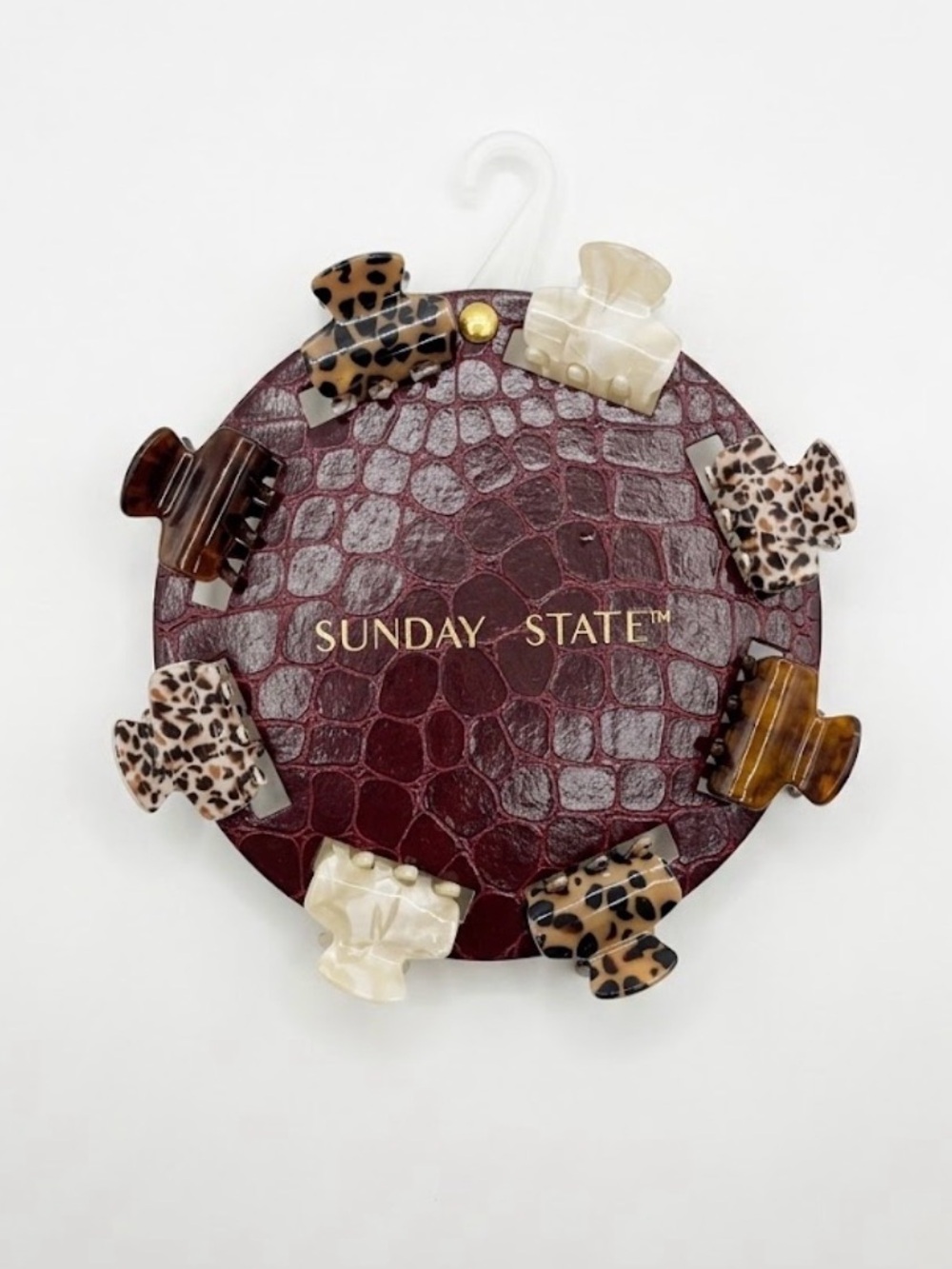 NWT ⚜️🤎⚜️ Sunday State Mini Hair Claw Clip Set